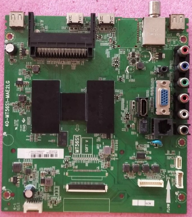 เมนบอร์ดทีวีทีซีแอลTCL อะไหล่แท้มือสองพร้อมใช้งาน ใช้กับรุ่น LED32S6000 พาร์ท 40-MT56S1-MAE2LG :MT56S1 T8-32AP3A-MA1