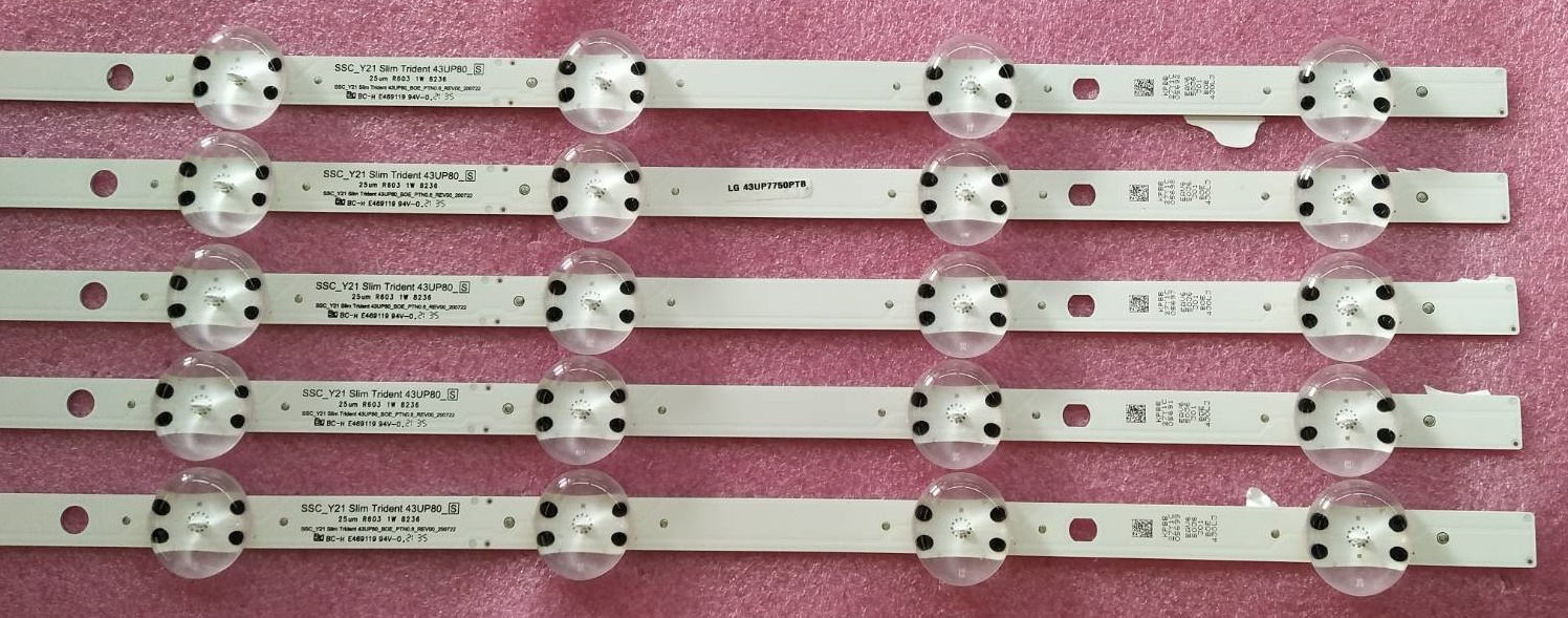 หลอดแบล็คไลท์แอลจี (LG ) มือสองพร้อมใช้งาน ใช้กับรุ่น43UP7700PTC.ATMFLJD 43UP7700PTC.ATMGLJD 43UP7750PTB.ATMFLJD 43UP7750PTB.ATMGLJD 43UP8000PTB.ATMFLJD 43UP8000PTB.ATMGLJD 43UQ8000PSC.ATMFLJD 43UQ8050PSB.ATMFLJD 43UQ9000PSD.ATMFLJD 43UR640S0TD.