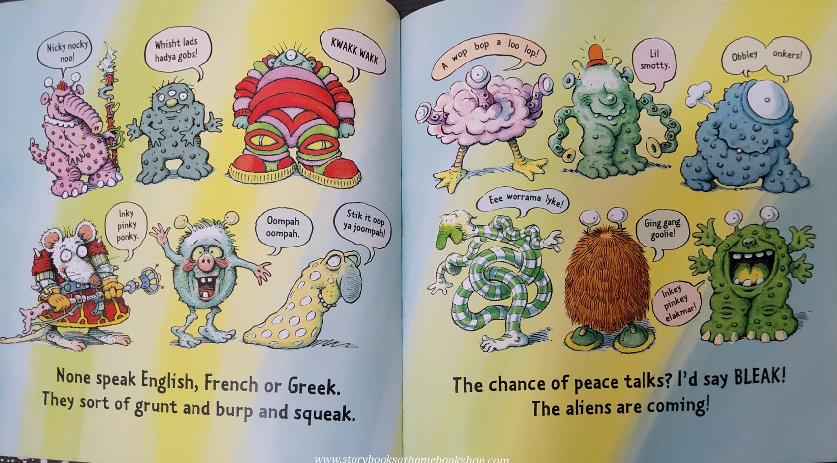 หนังสือนิทานปกอ่อน ** 🍅HERE COME THE ALIENS! CoLIN McNaughton