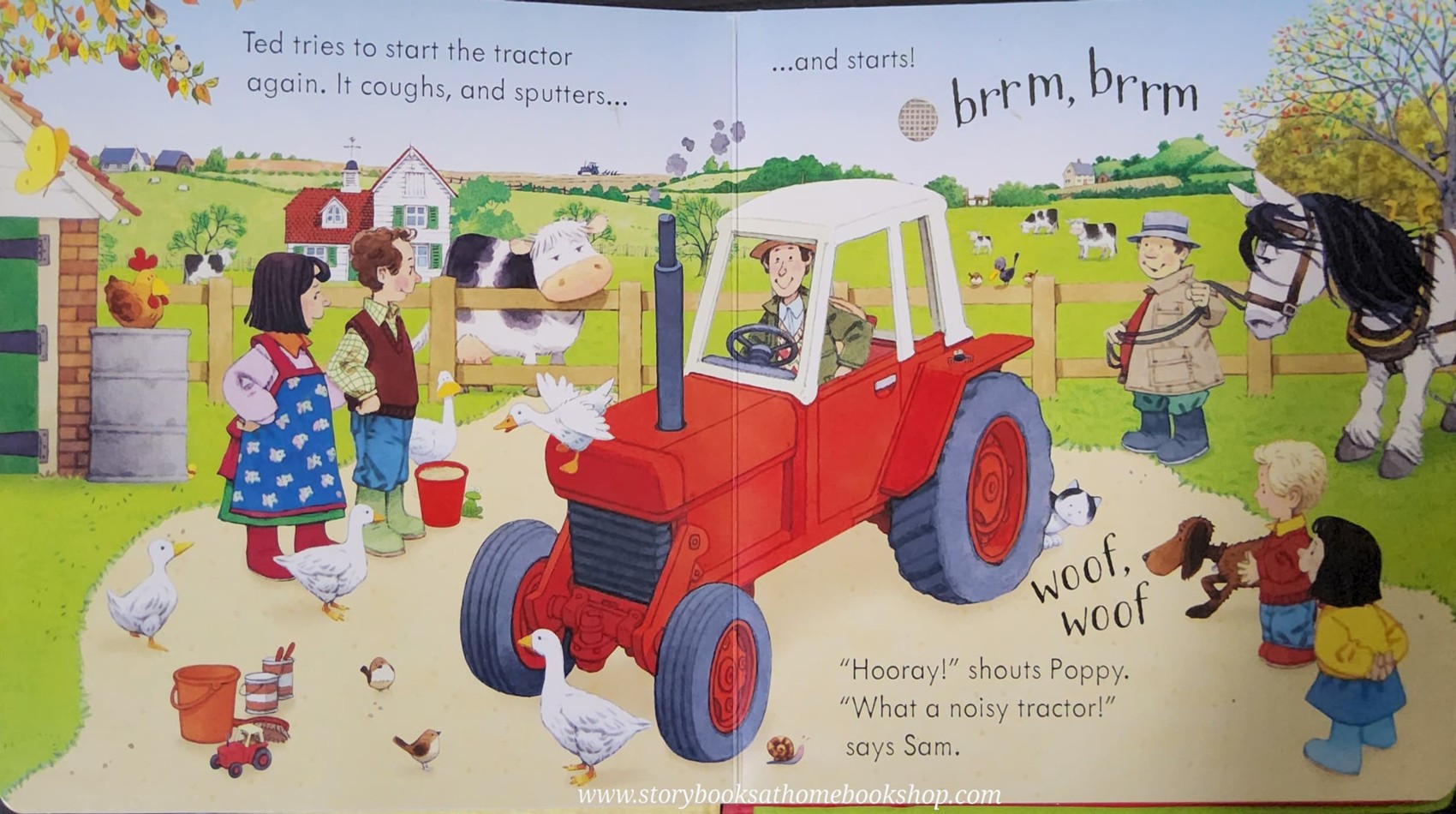 SOUND BOARD BOOK** ð
ð
USBORNE FARMYARD TALE:POPPY AND SAM'S NOISY TRACTOR