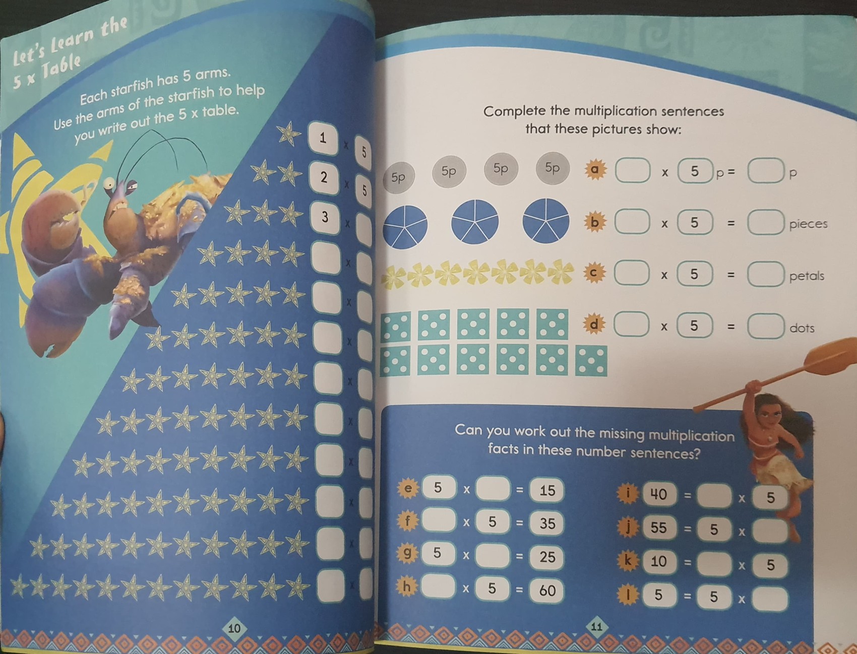 PRACTICE BOOKS ** ð
DISNEY MOANA:MATHS MULTIPLY AND DIVIDE AGE 6-7