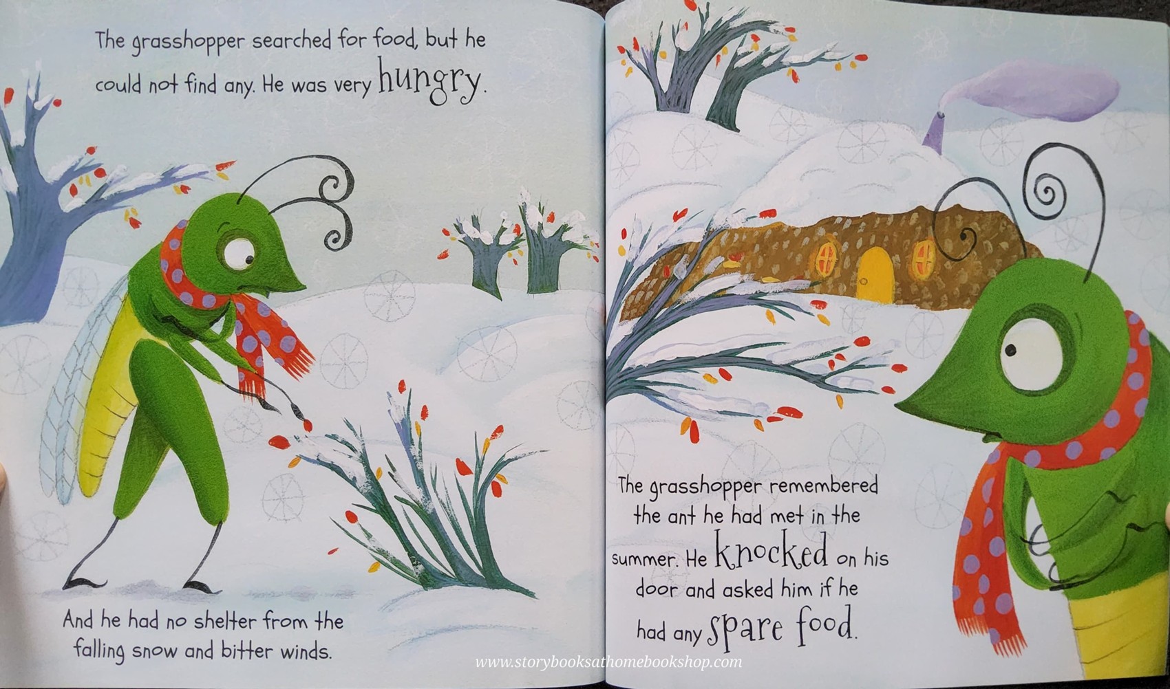 หนังสือนิทานปกอ่อน** 🍅🍓AESOP'S FABLES THE ANT AND THE GRASSHOPPER