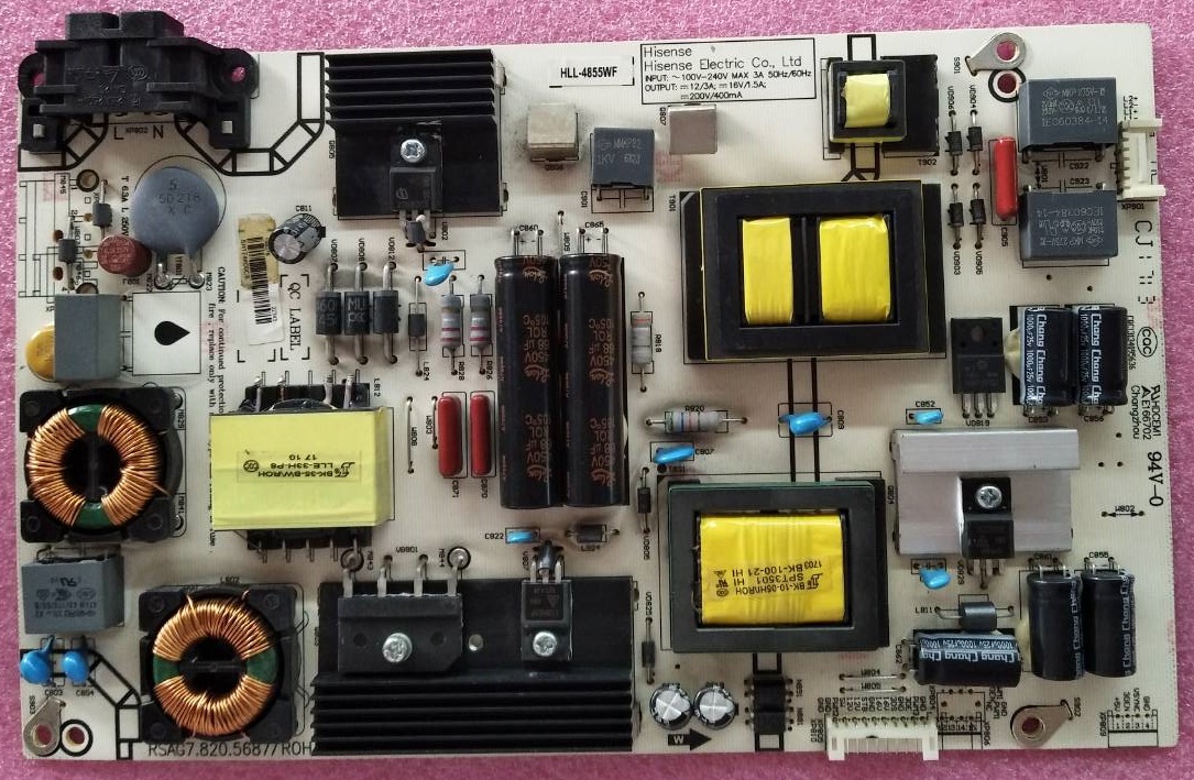 ซัพพลายทีวี ไฮเซน HISENSE ของแท้มือสองถอดจากเครื่อง รุ่น 50K3300UWTP พาร์ทRSAG7.820.5687/ROH