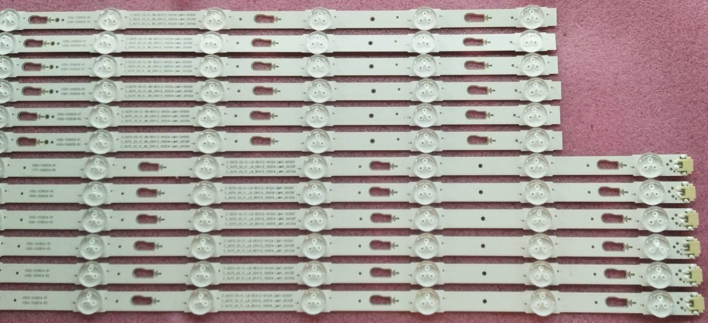 หลอดแบล็คไลท์SAMSUNG(ซัมซุง) ของใหม่โรงงาน รุ่นUA55KU6000K :UA55KU6300K :UA55JU6600KX :UA55JU6400K :UA55MU6300 :UA55MU6100 :UA55JU6000KX :UA55MU6103KX (1ชุด12ชิ้น )