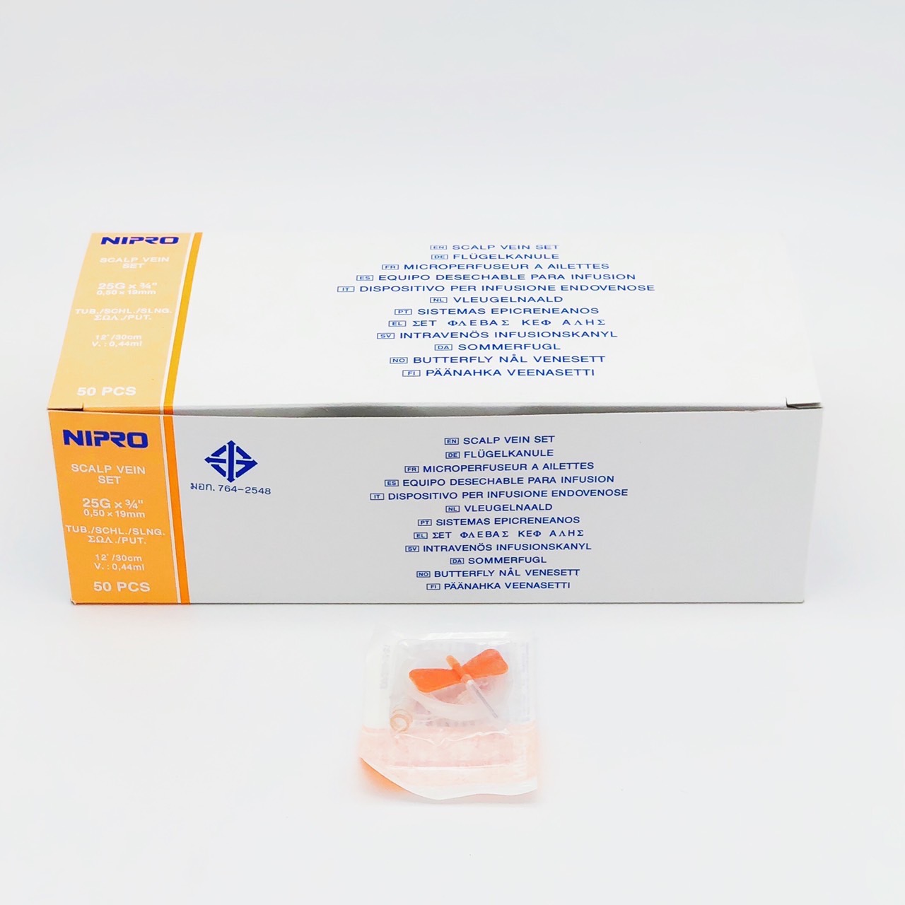 NIPRO SCALP VEIN SET 25G X 3/4 เข็มปีกผีเสื้อ