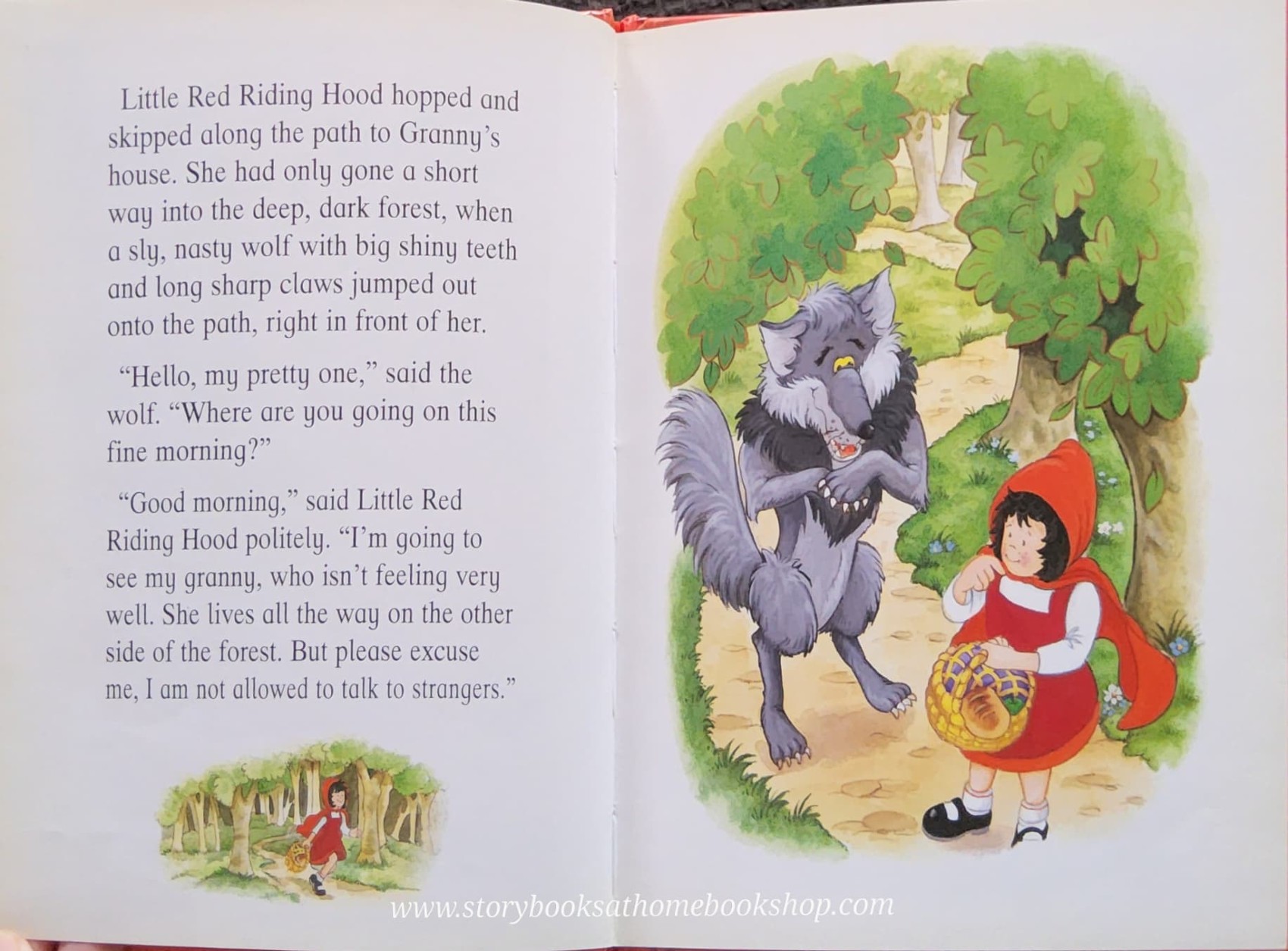 หนังสือนิทานปกแข็ง ** ♥️♥️TREASURED TALES:LITTLE RED RIDING HOOD
