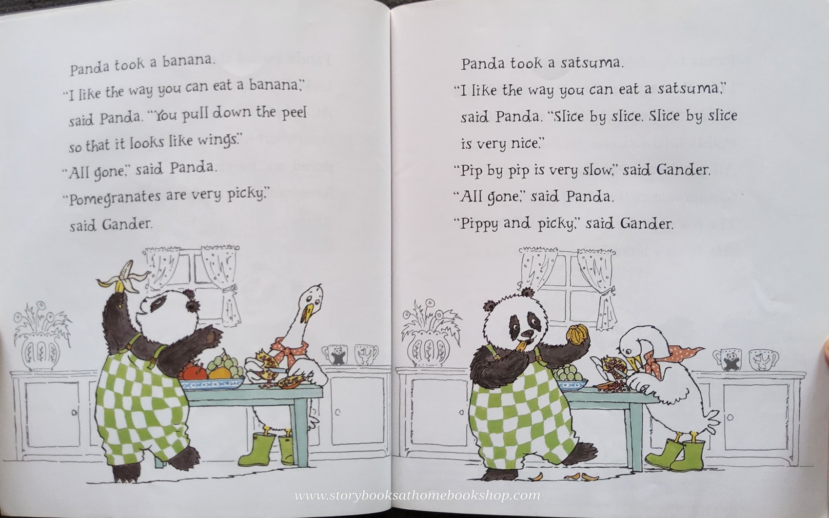 หนังสือนิทานปกอ่อน** 🍅🍅PANDA AND GANDER TUTTI FRUTTI BY JOYCE DUNBAR