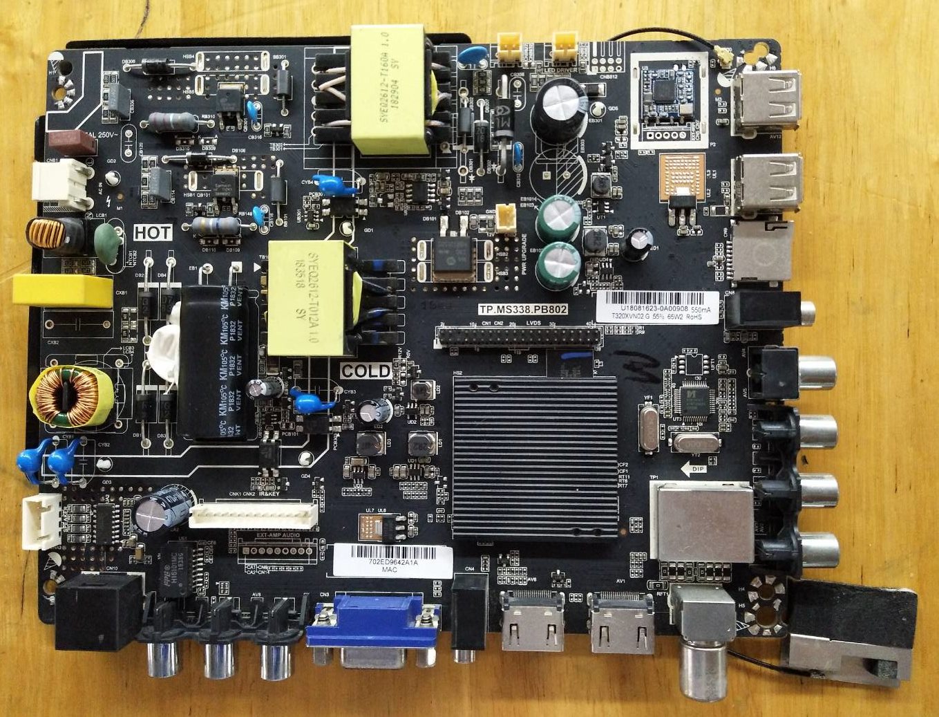 One Board NANO (วันบอร์ด นาโน) อะไหล่แท้ถอดจากเครื่อง รุ่นALTV-3201:TP.MS338.PB802 เวอร์ชั่นทีบาร์ T320XVN02.G