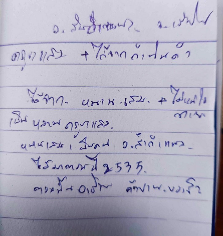 พระทันตธาตุ ครูบาแสง วัดร้องกองข้าว จ.เชียงใหม่ ได้มาจากกำนันคำ อดีตกำนันบ้านปากกอง อ.สารภี จ.เชียงใหม่ ปัจจุบันอายุ 86 ปี (บันทึก พ.ศ.2566) กำนันคำได้พระทันตธาตุครูบาแสง ได้มาเมื่อปี พ.ศ.2535 ได้มาจากลูกศิษย์ครูบาแสน ชื่อหนานเสม คน อ.สันกำแพง