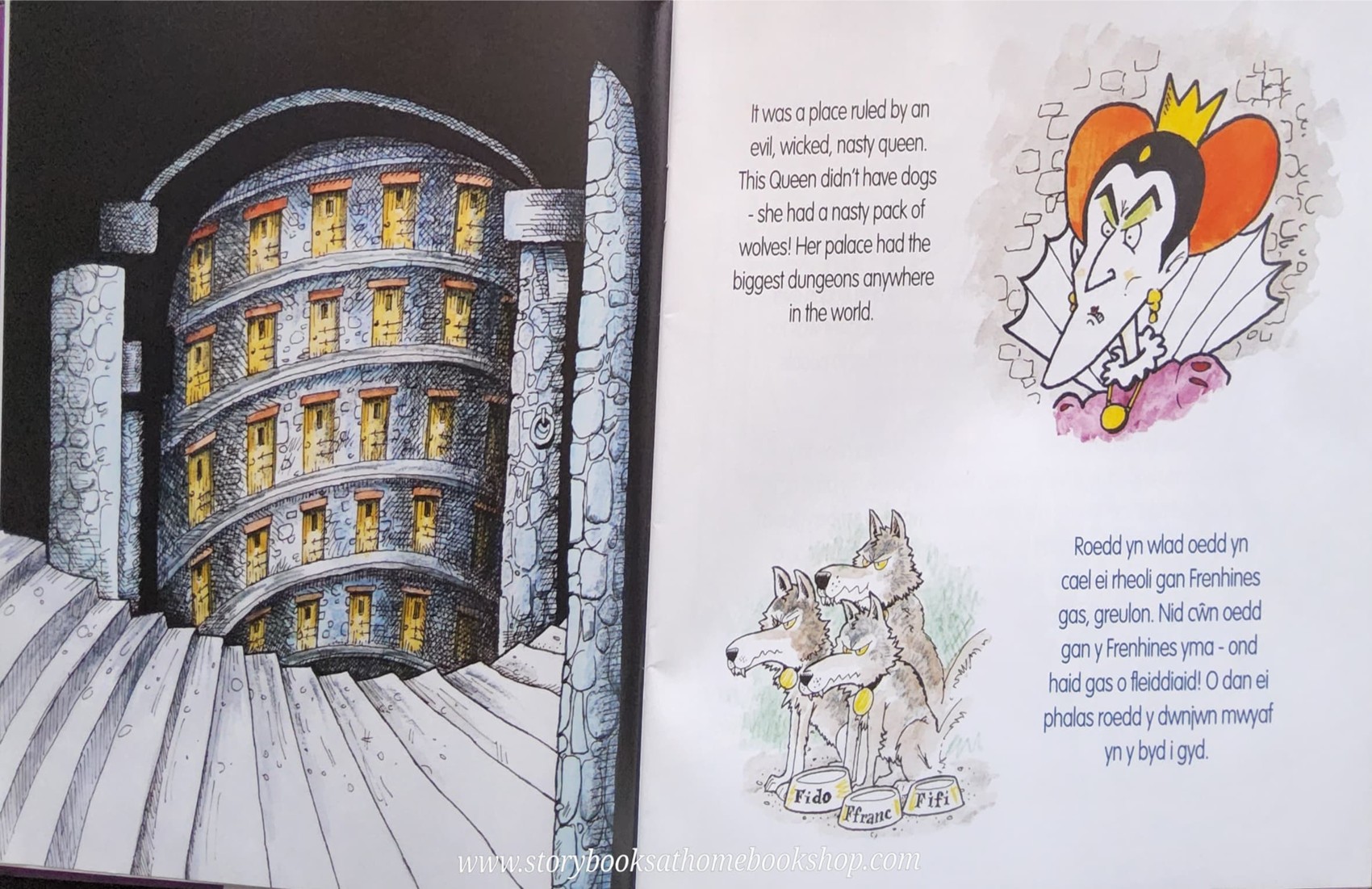 หนังสือนิทานปกอ่อน** 🍅🍓FUN IN THE DUNGEON (ENGLISH AND WELSH)