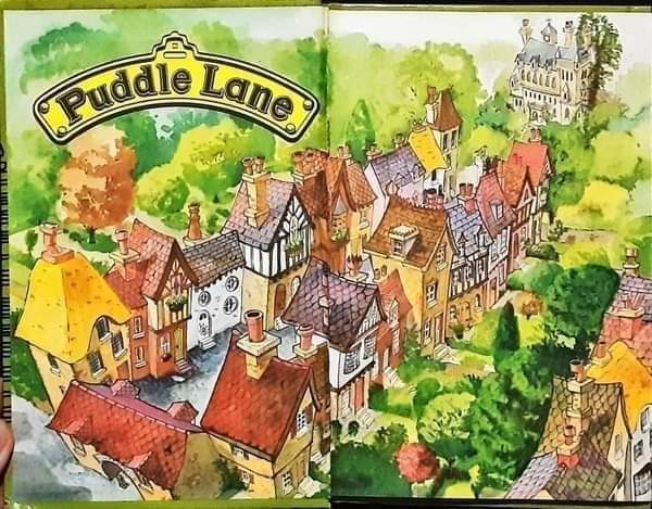 หนังสือนิทานปกแข็ง ** 🍅🍓 Puddle Lane Reading Programne Stage2: Tessa in Puddle Lane