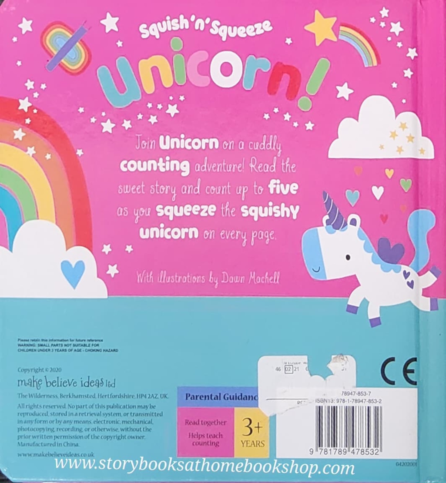 TOUCH AND FEEL BOARD BOOK ** 🍅SQUISH 'N' SQUEEZE UNICORN!