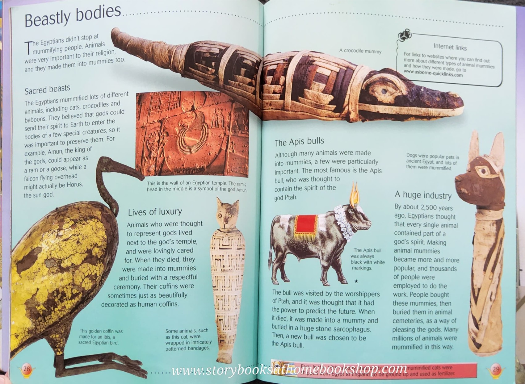 KNOWLEDGE BOOK** ♥️♥️USBORNE DISCOVERY INTERNER-LINKED: MUMMIES&PYRAMIDS♥️♥️