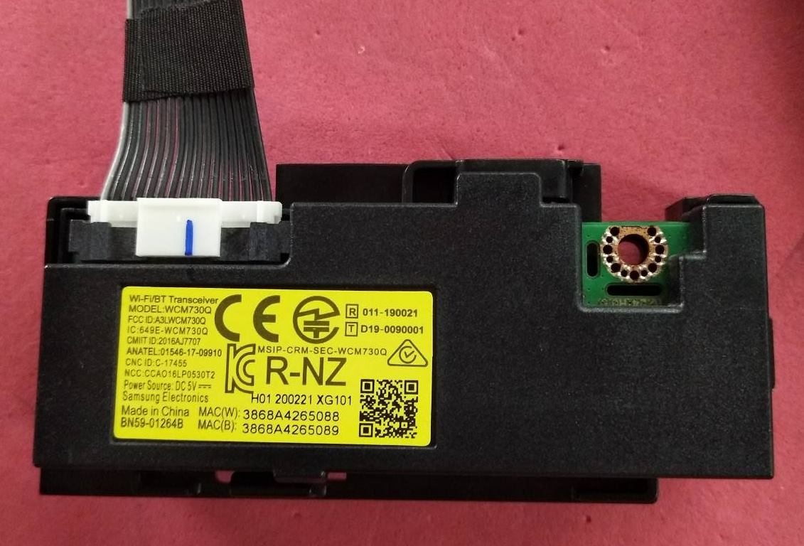 ตัวรับสัญญาณ Wifi ทีวีซัมซุง (SAMSUNG Wi-Fi Module) อะไหล่แท้/ของถอด พาร์ท BN59-01264B