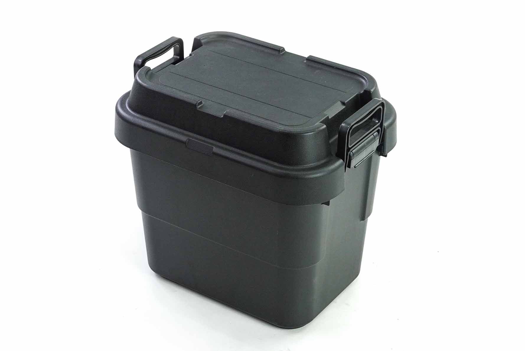 Camping box กล่องลังเก็บของ 20L JP Quality หนาไม่ไฟฟ้าสถิต 28x38x36m สีดำ TRUNK CARGO