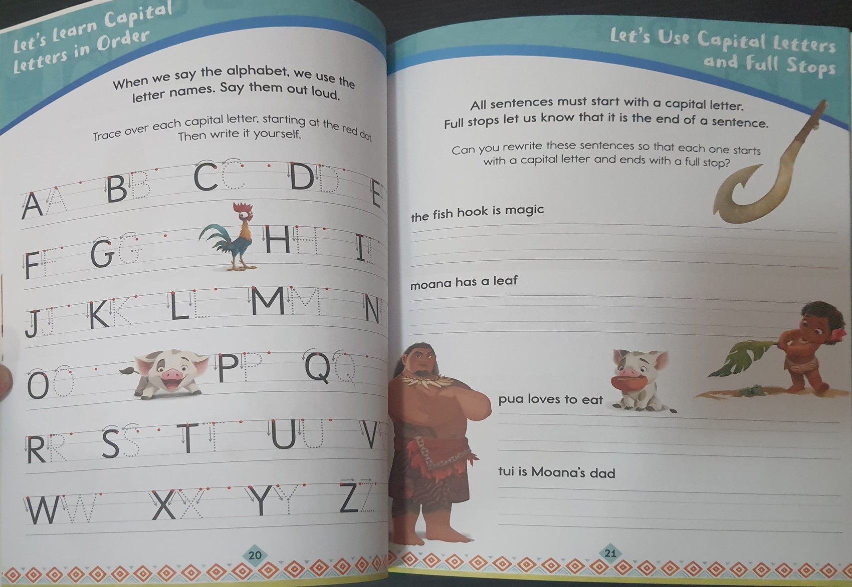 PRACTICE BOOKS ** ð
DISNEY MOANA:ENGLISH PRACTICE AGE 5-6