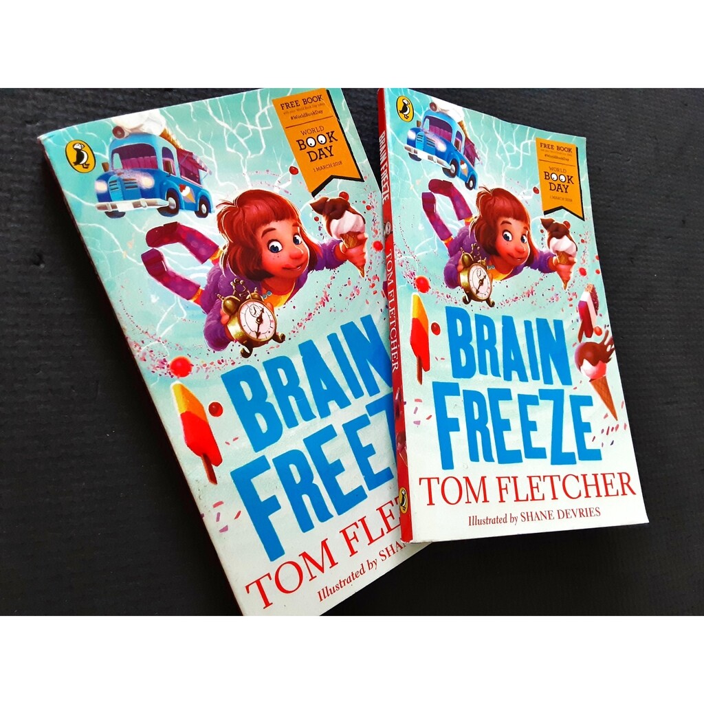 วรรณกรรมเยาวชน BRAIN FREEZE BY TOM ELETCHER (สภาพดี 70-80% .)