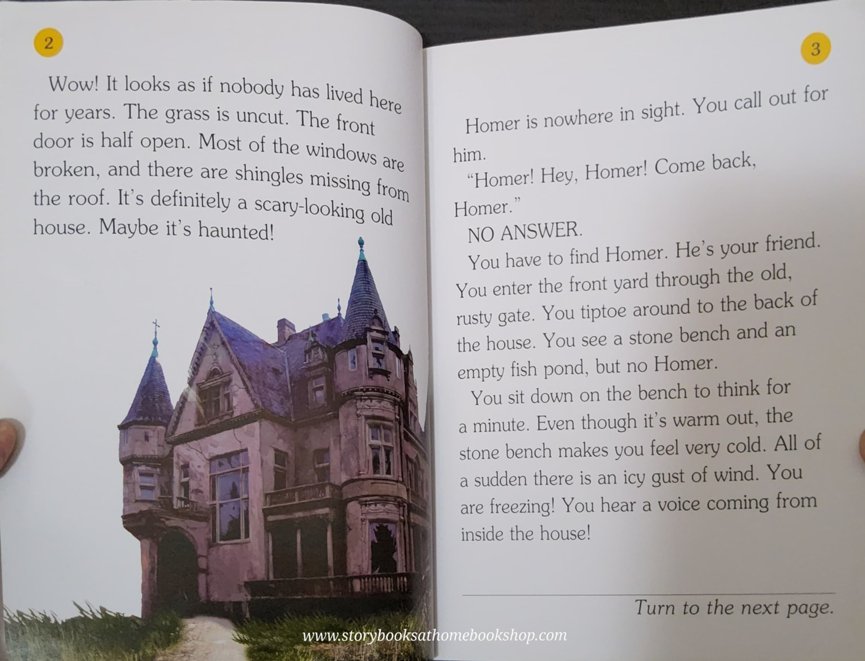 หนังสือนิทานปกอ่อน** 🍅CHOOSE YOUR OWN ADVENTURE:THE HAUNTED HOUSE