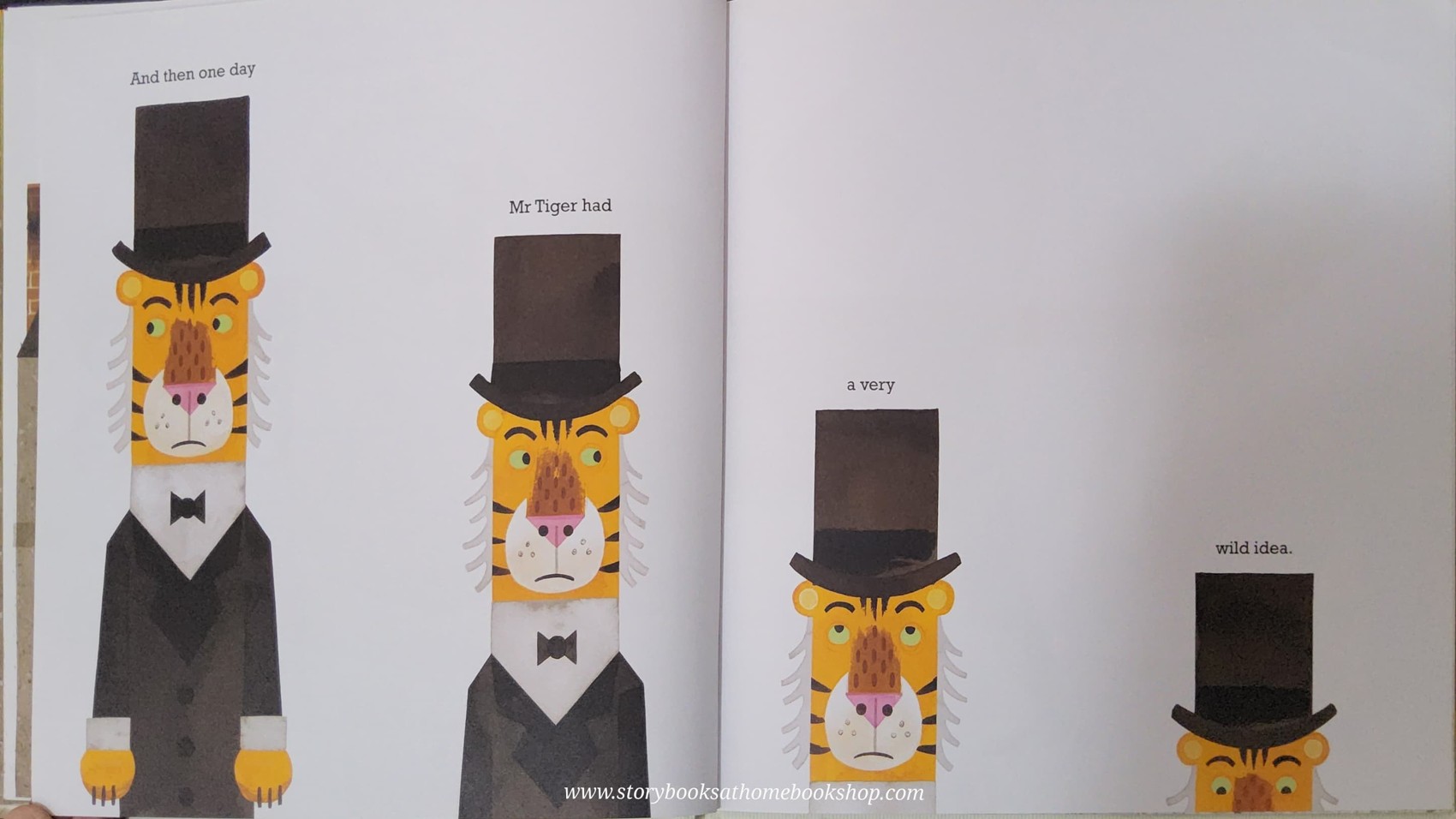 หนังสือนิทานปกแข็ง** ♥️MR TIGER GOES WILD BY PETER BROWN