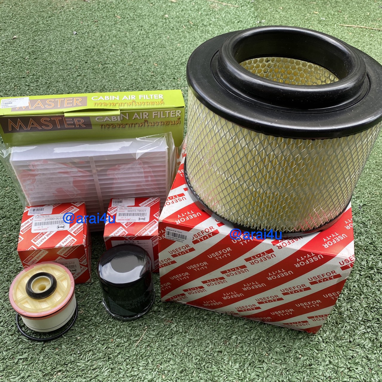 ชุดกรองอากาศ,กรองน้ำมันเครื่อง,กรองแอร์,กรองโซล่าTOYOTA VIGO SET