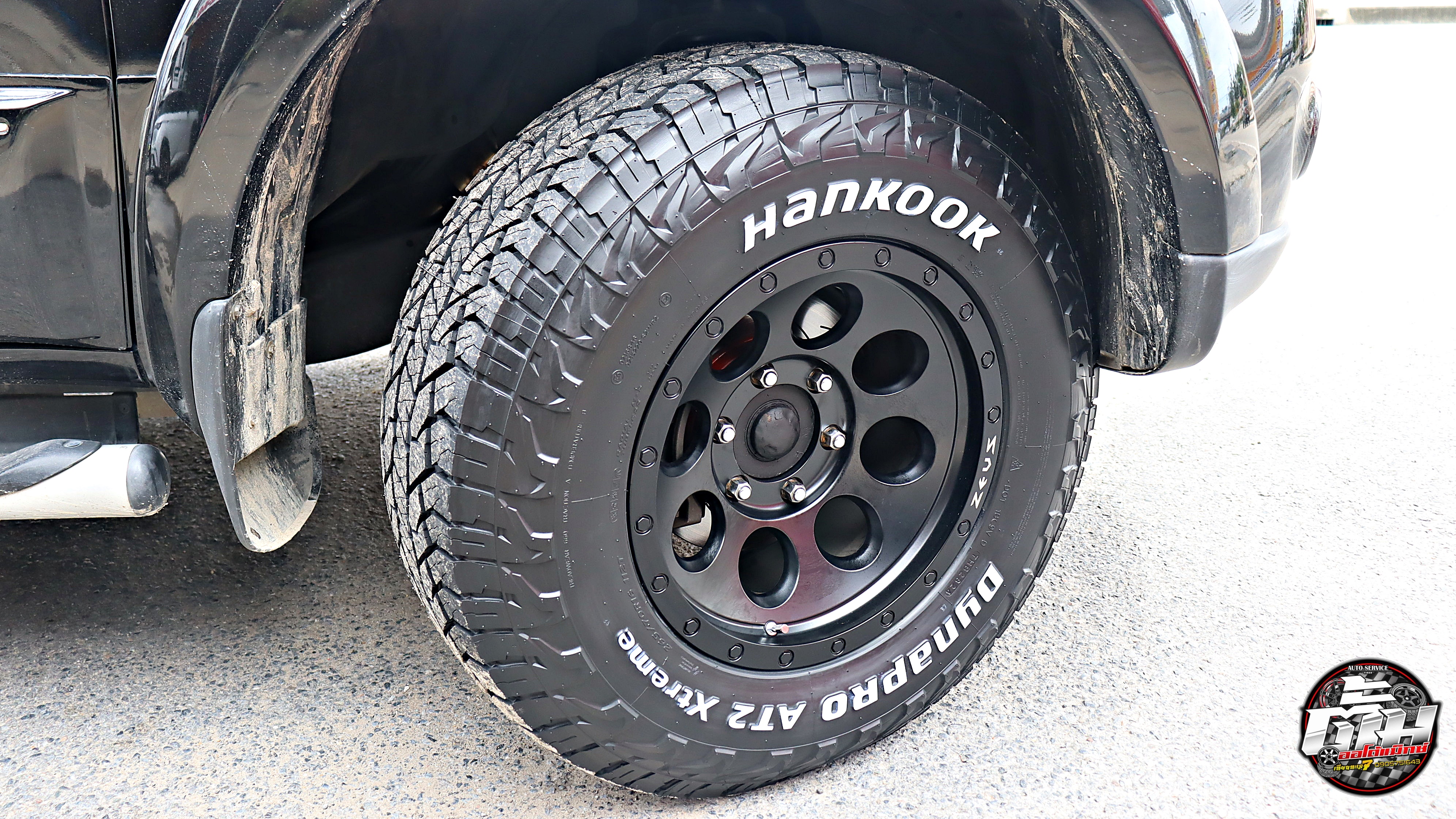MITSUBISHI PAJERO SPORT เปลี่ยนล้อยาง ล้อ ZEUS-25 ขอบ16นิ้ว ยาง HANKOOK Dynapro AT2 Xtreme 265/70R16 112T