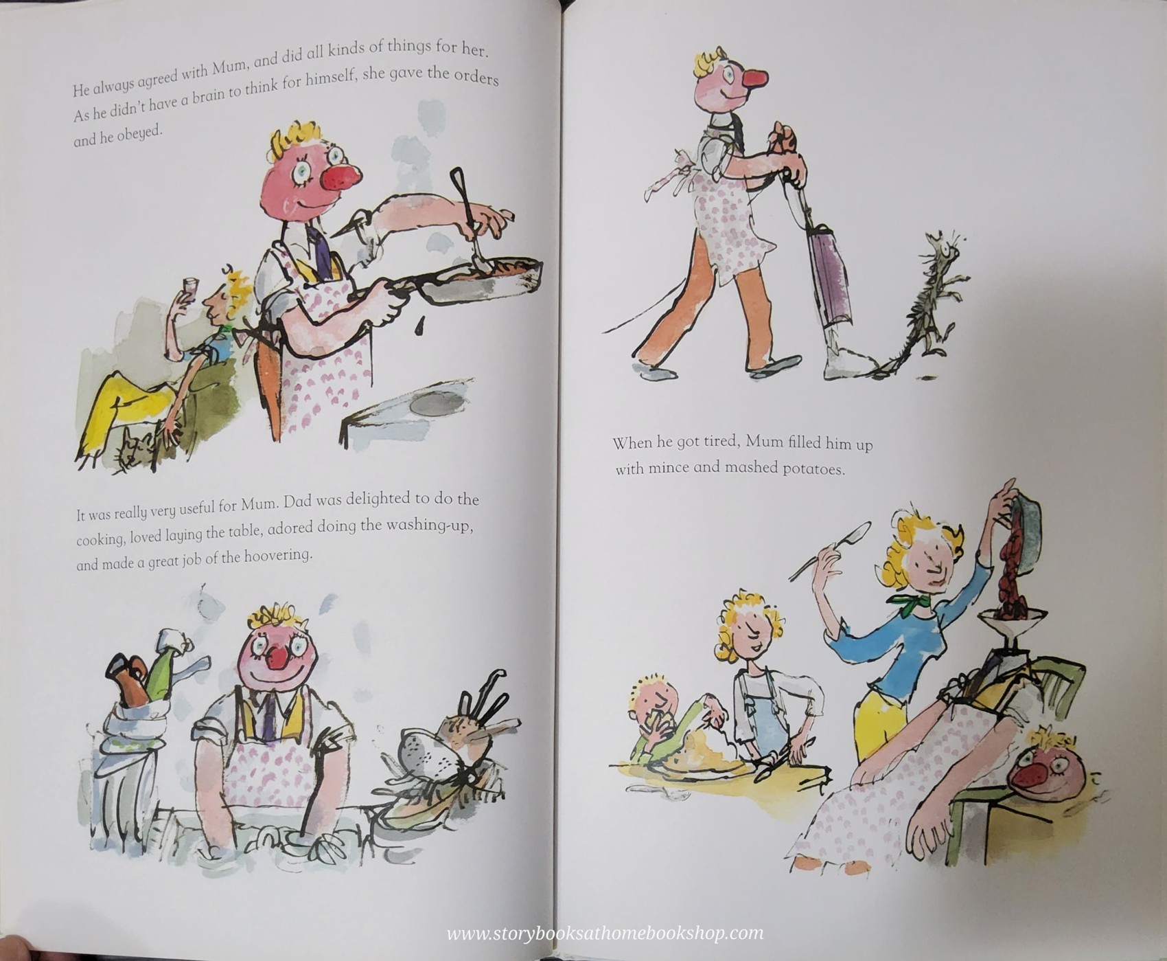หนังสือนิทานปกแข็ง ** 🍅🍓DADDY LOST HIS HEAD BY QUENTIN BLAKE&ANDRE BOUCHARD