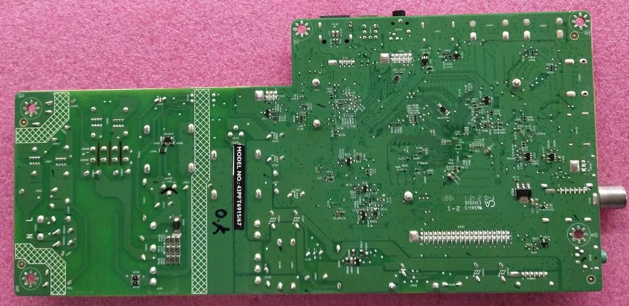 เมนบอร์ดทีวี ฟิลลิปส์ PHILIPS ของแท้ถอดจากเครื่อง รุ่น43PFT6915/67 พาสบอร์ด 715GB295-C0C-000-004Y