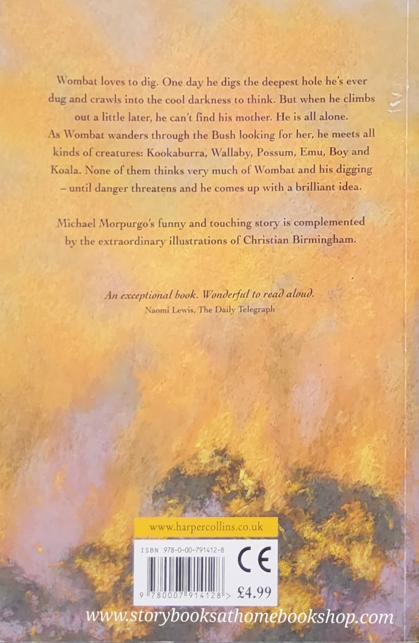 หนังสือนิทานปกอ่อน** 🍅WOMBAT GOES WALKABOUT BY MICHAEL MORPURGO