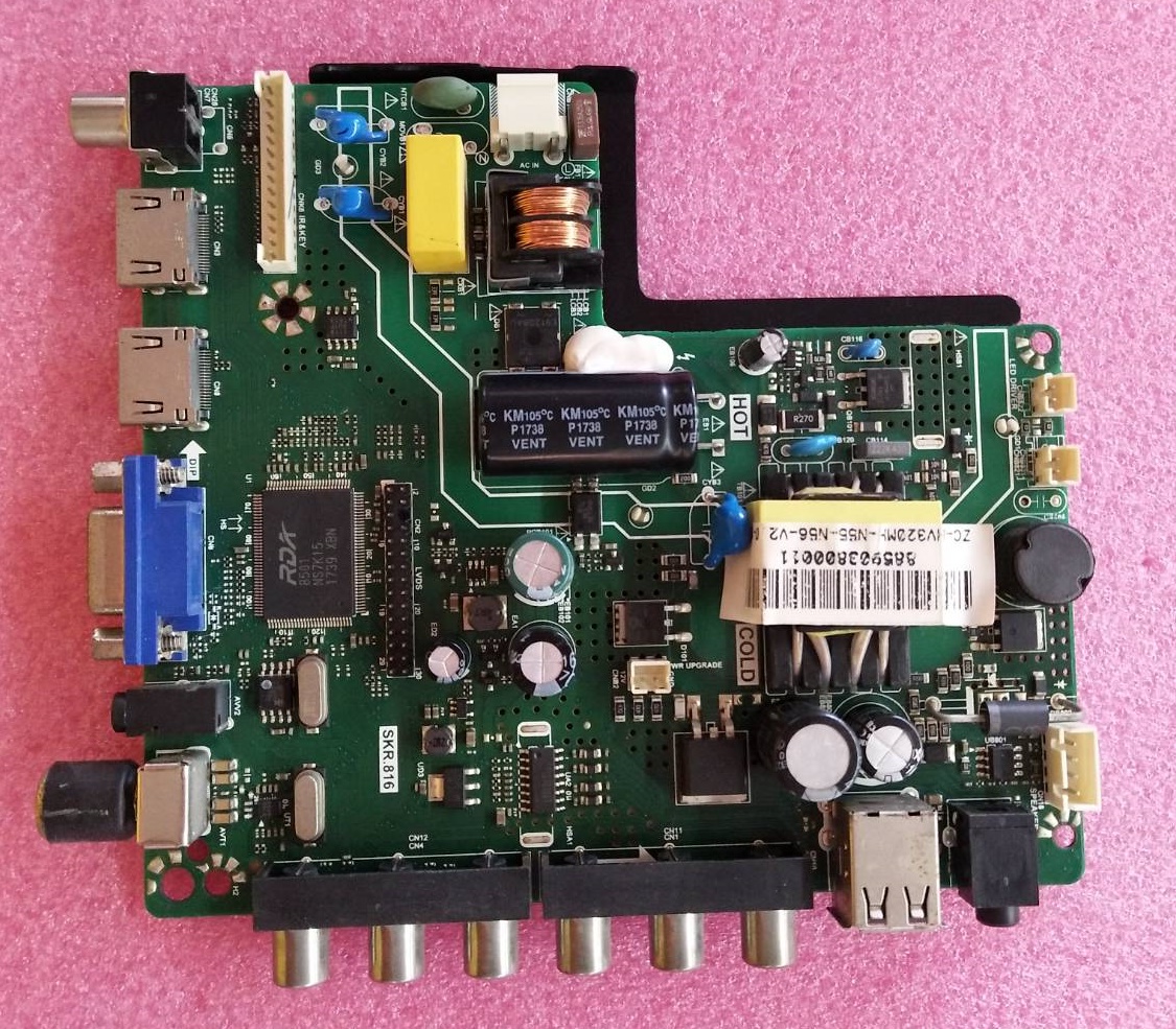 เมนบอร์ด MITRON มิตรอน ของแท้ถอดจากเครื่อง รุ่น LCX-3289 A พาสบอร์ด KSR.816 เบอร์ทีบาร์ HV320HWB-N56