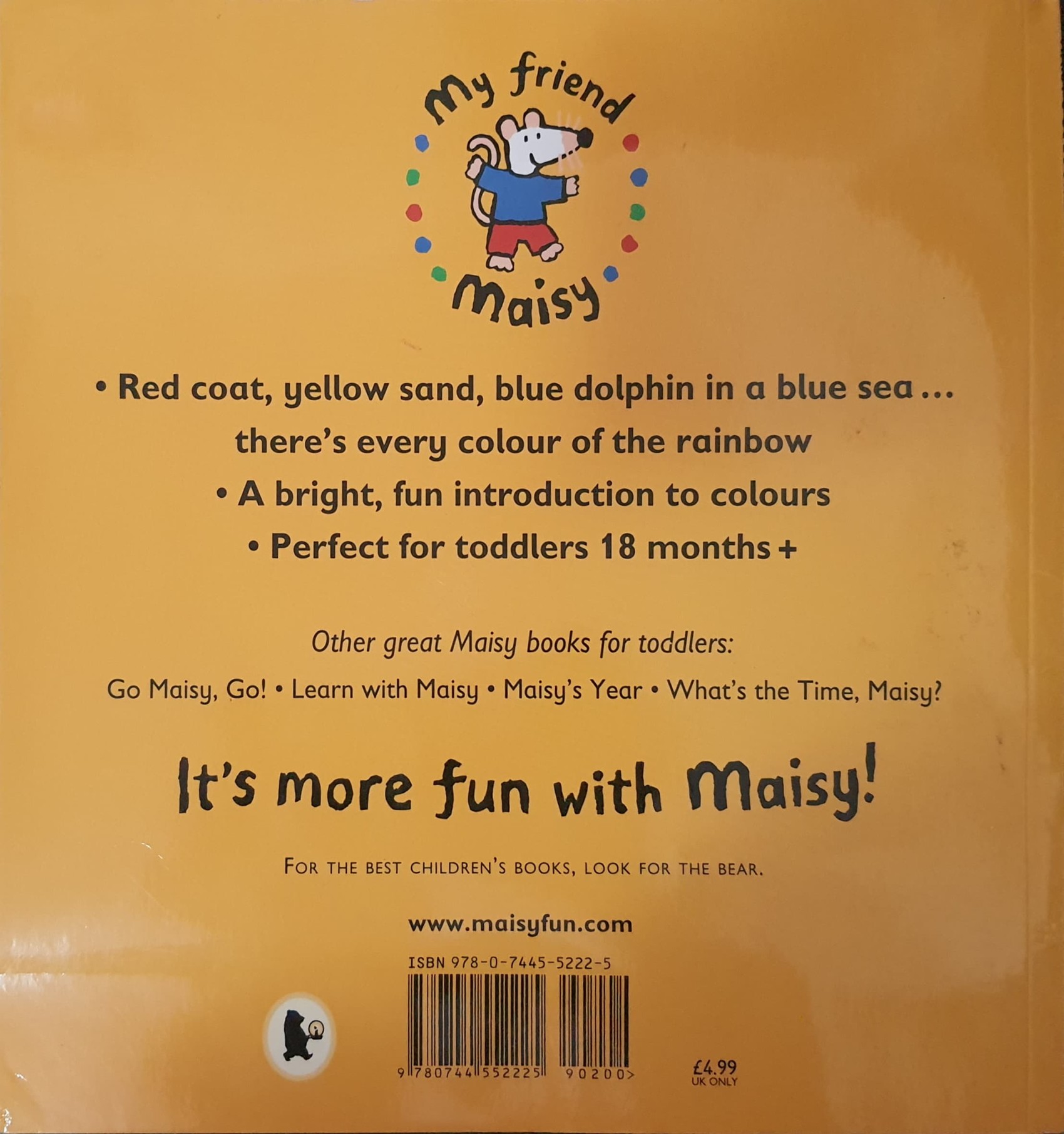 หนังสือนิทานปกอ่อน** 🍅🍅MAISY'S COLOURS BY LUCY COUSINS