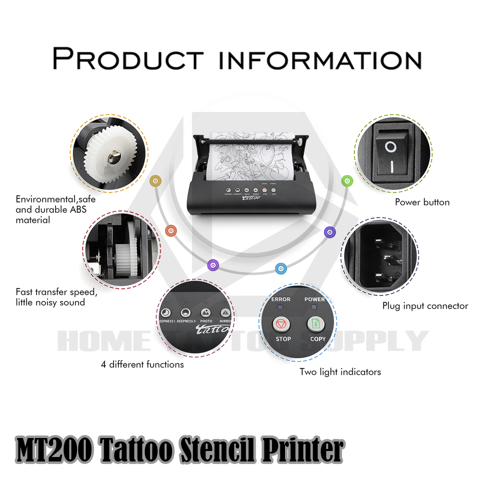 เครื่องลอกลาย แบบงานสัก รุ่น MT200