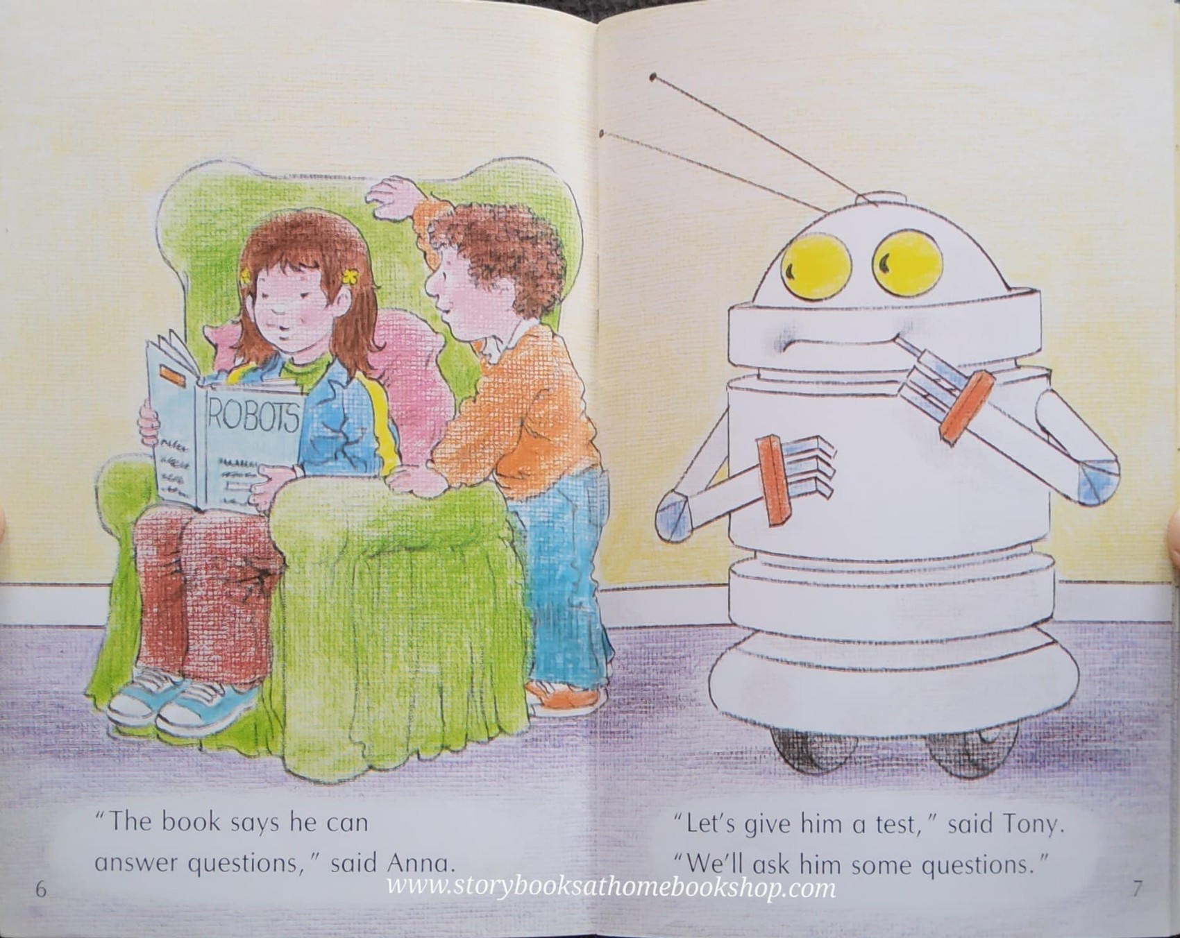หนังสือนิทานปกอ่อน** 🍅🍅READ TOGETHER:ROBOT TAKES A TEST BY HELEN AMOLD