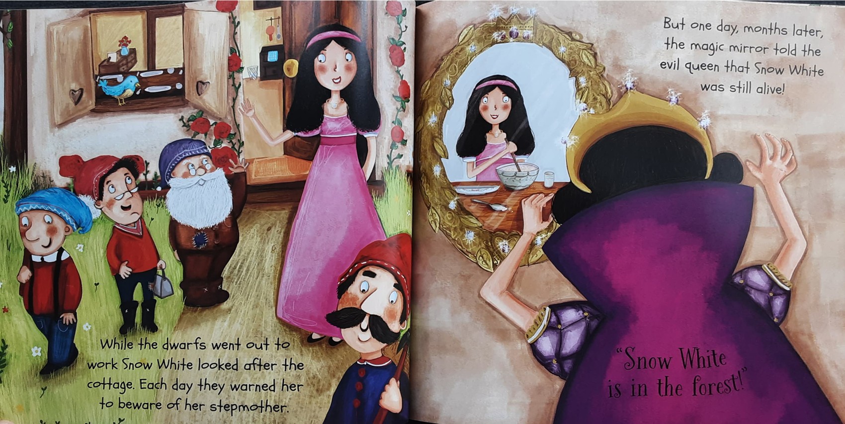 หนังสือนิทานปกอ่อน 🍅🍓Princess Time Snow White and the Seven Dwarfs