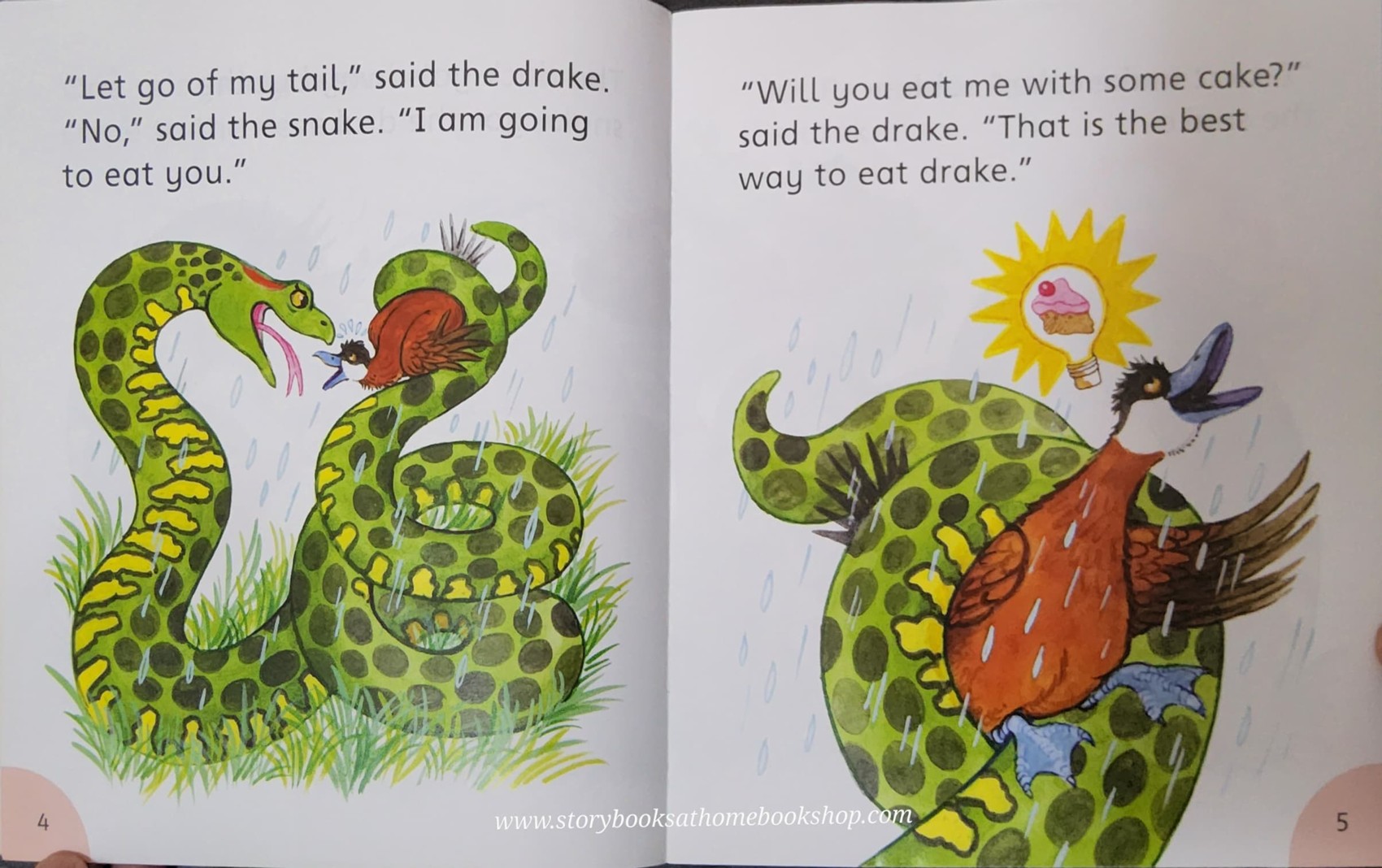 หนังสือนิทานปกอ่อน** 🍅🍓OXFORD READDING TREE SONGBIRDS PHONICS: THE SNAKE AND THE DRAKE BY JULIA DONALDSON♥️♥️