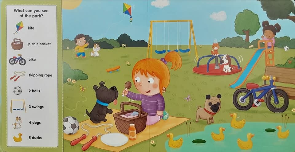 BOARD BOOK** 🍅🍓WHAT CAN YOU SEE? MY DAYS OUT