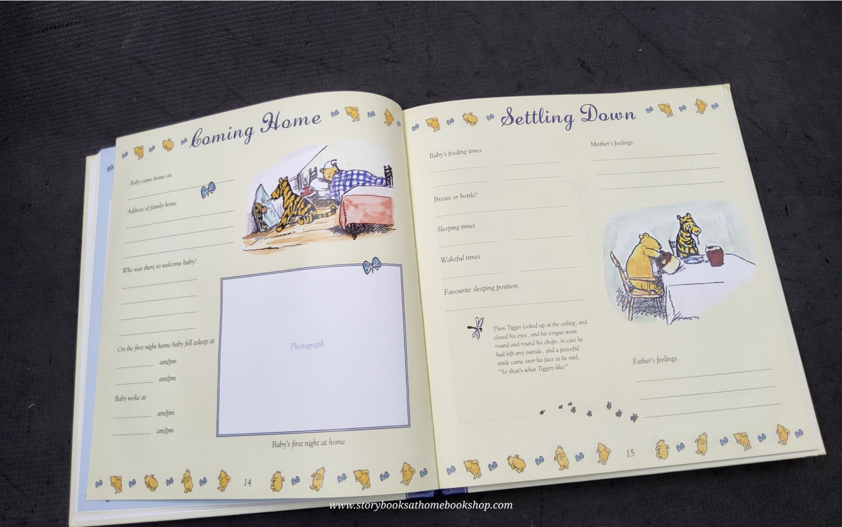 BABY DAYS MEMORY **หนังสือปกแข็ง** ♥️WINNIE THE POOH BABY DAY