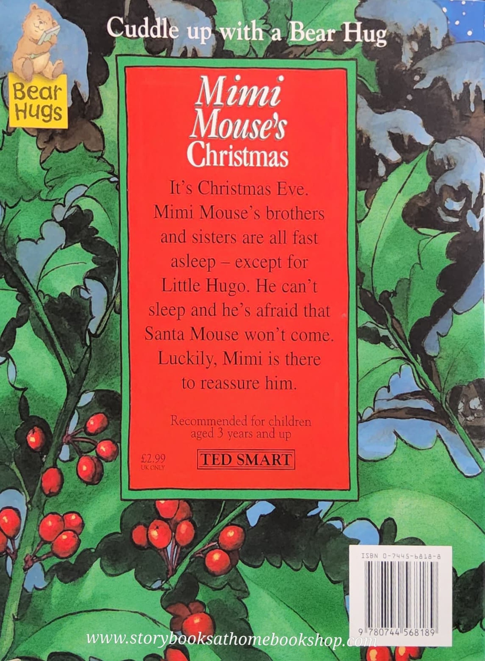 หนังสือนิทานปกอ่อน ** 🍅🍓MIMI MOUSE'S CHRISTMAS BY MARTIN WADDELL