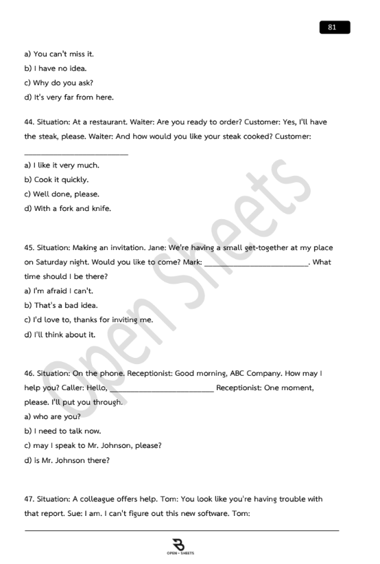 แนวข้อสอบ ความรู้ความสามารถทั่วไป (ภาค ก) สํานักงานคณะกรรมการข้าราชการกรุงเทพมหานคร (กทม.)