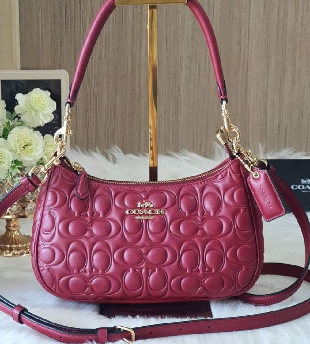 NEW COACH TERI SHOULDER BAG IN SIGNATURE LEATHER CM054