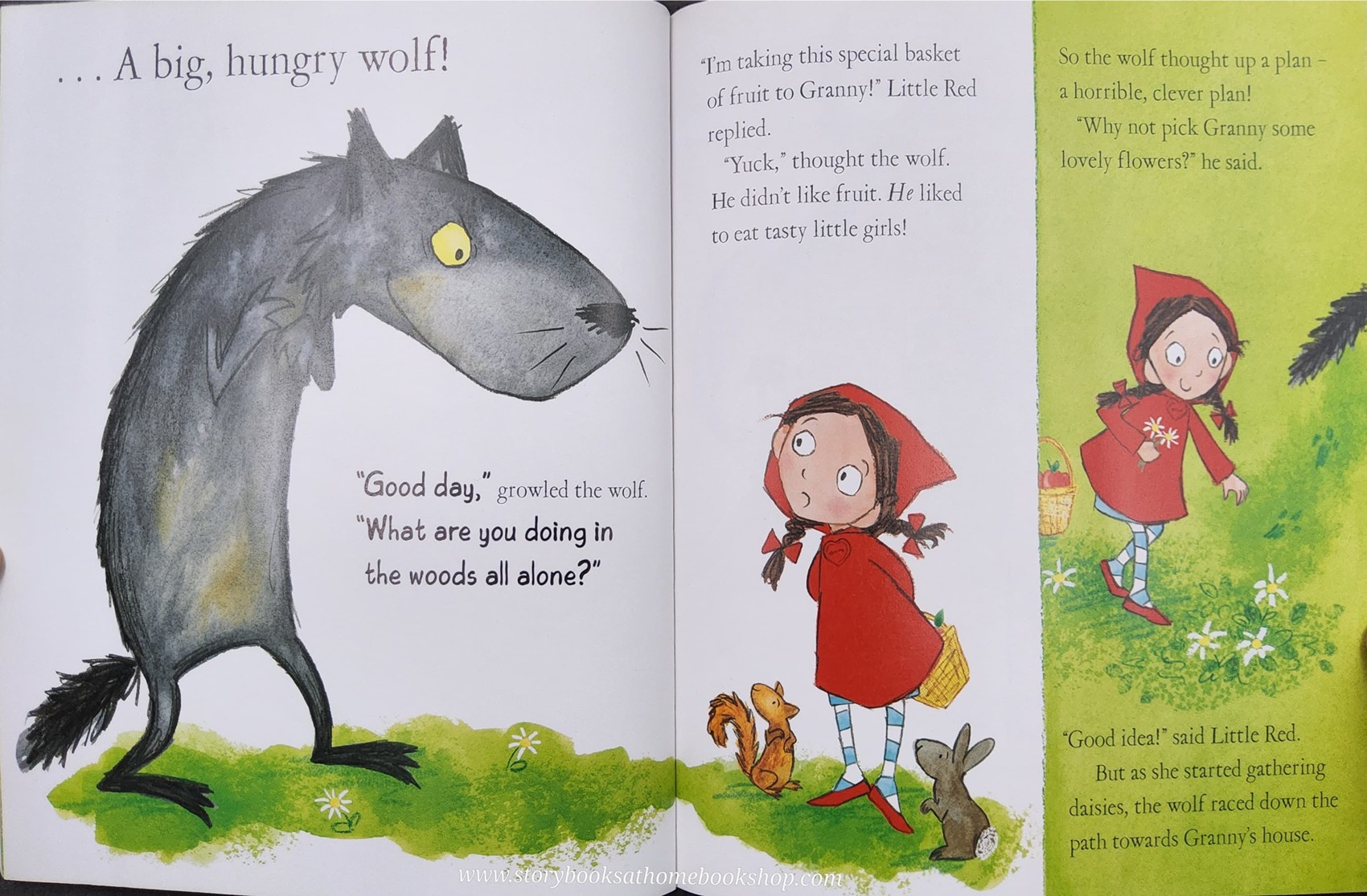 หนังสือนิทานปกอ่อน ** 🍅🍓FAIRYTALE CLASSICS: LITTLE RED RIDING HOOD♥️♥️