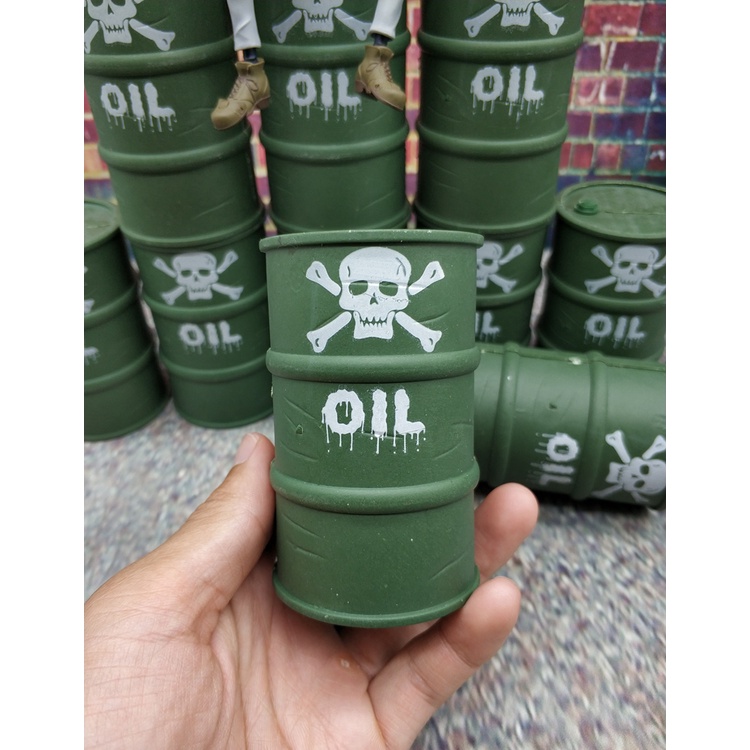 ถังน้ำมัน 1/12 พร็อพ ประกอบฉาก จัดฉาก ฟิกเกอร์ Oil Barrel 1:12 Figure Figma Model Prop Scenes