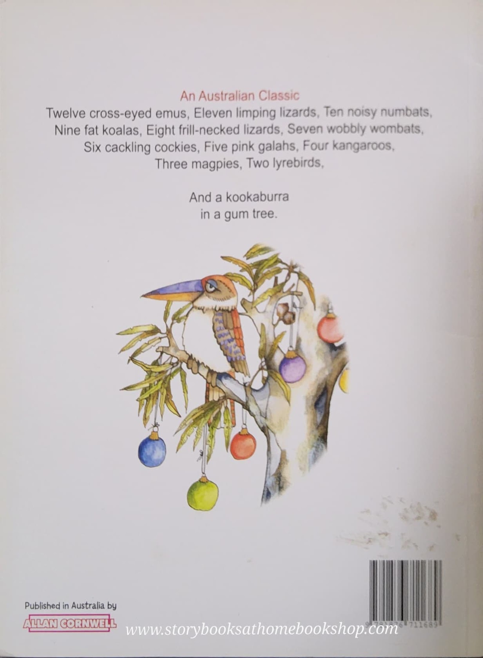 หนังสือนิทานปกอ่อน ** 🍅🍓 THE AUSTRALIAN TWELVE DAYS OF CHRISTMAS BY CONNY FECHNER