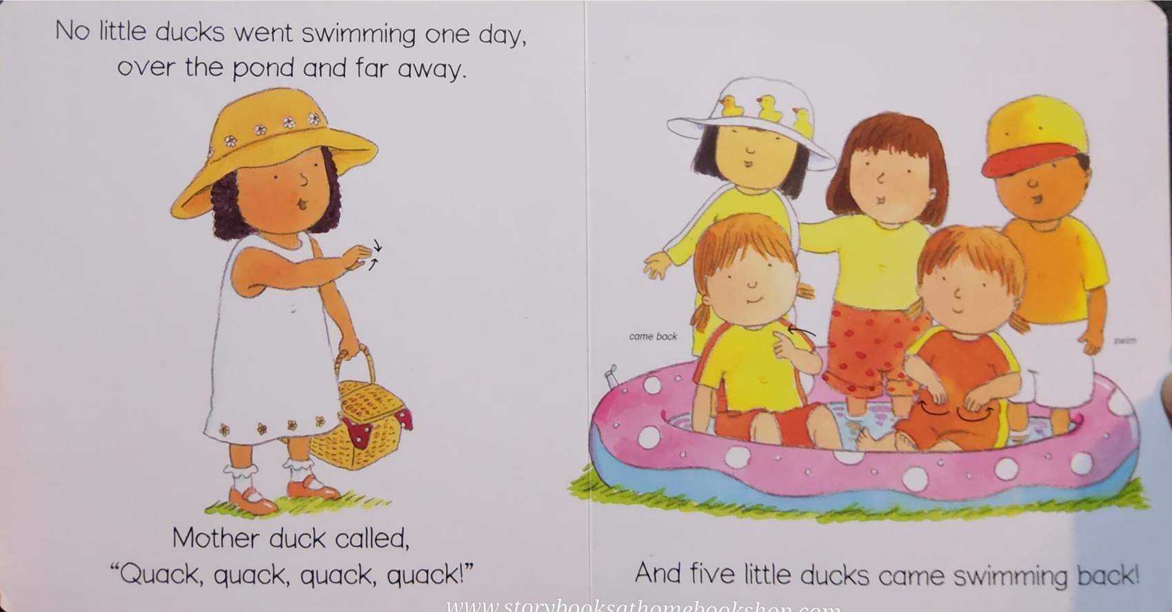 BOARD BOOK ** ♥️♥️FIVE LITTLE DUCKS♥️♥️
