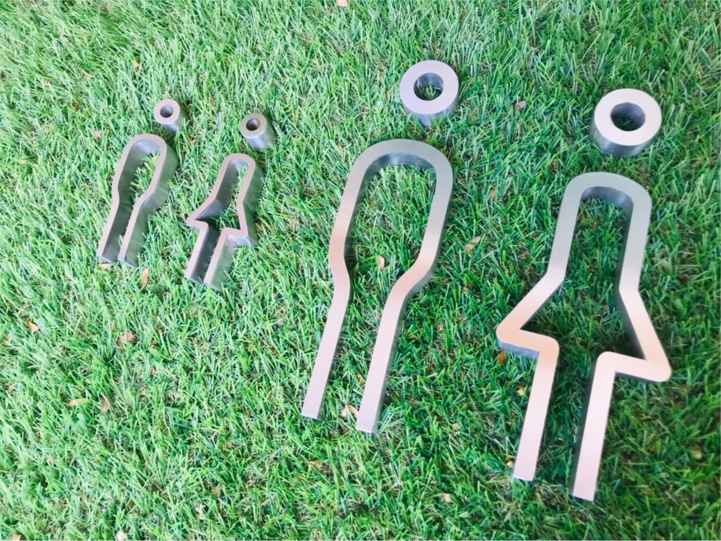 #ป้ายอักษรสแตนเลสแฮร์ไลน์