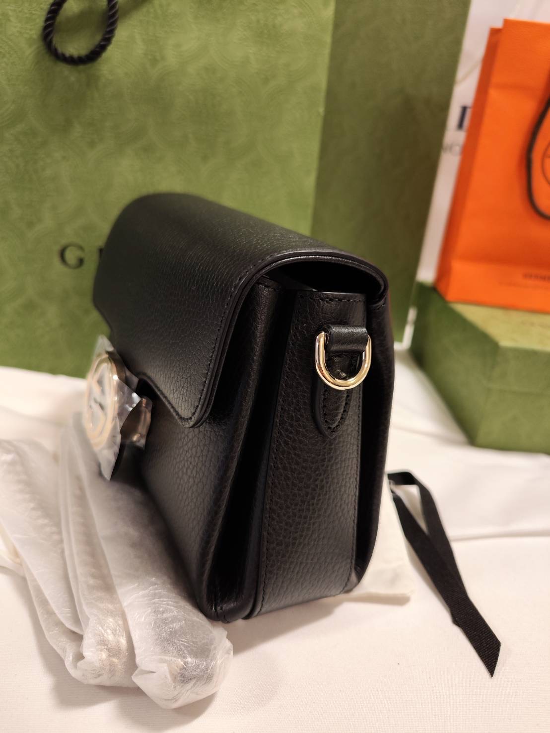 New GUCCI Interlocking Shoulder Bag mini size ใบเล็กน่ารัก