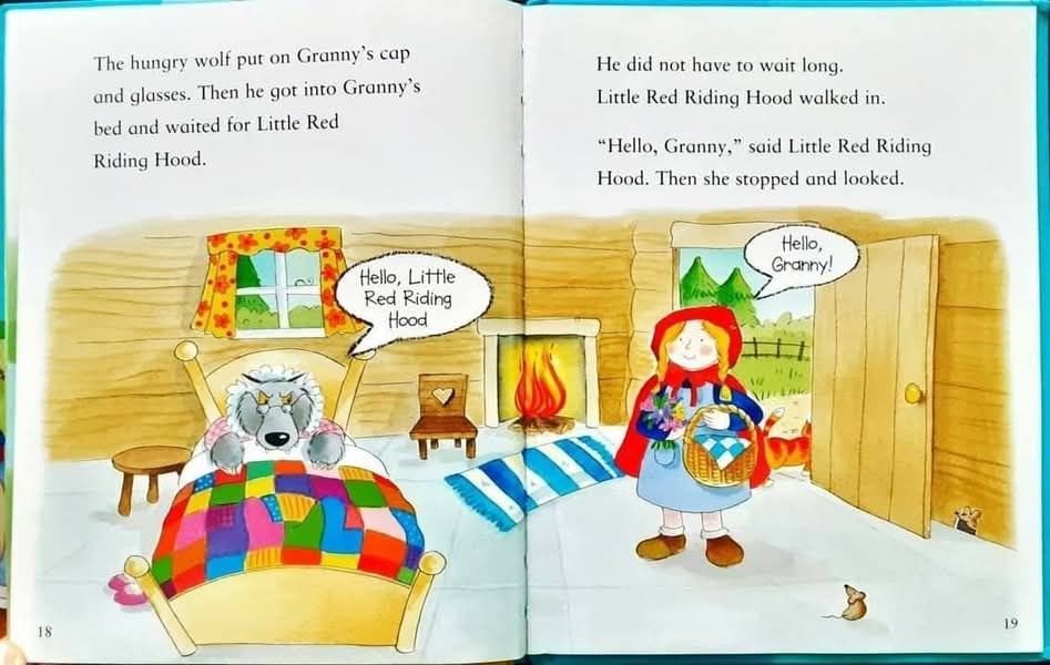 หนังสือนิทานปกแข็ง** 🍅🍓My First Fairytales:LITTLE RED RIDING HOOD with CD