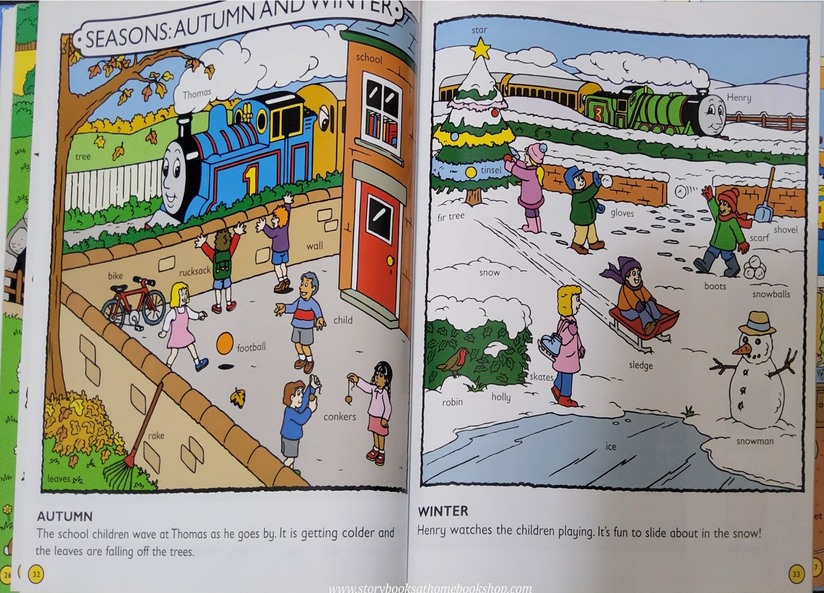 หนังสือนิทานปกแข็ง** 🍅🍓THOMAS&FRIENDS: THOMAS' WONDERFUL WORD BOOK