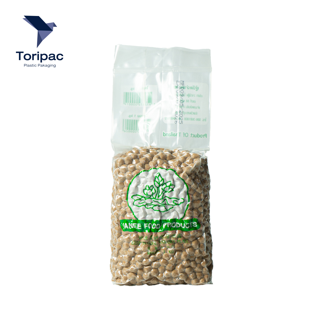 Toripac ไข่มุกแป้ง ตรา ดอกบัว ขนาด 1 กก./ถุง สีดำ สีทอง ไข่มุกแป้ง พร้อมส่ง