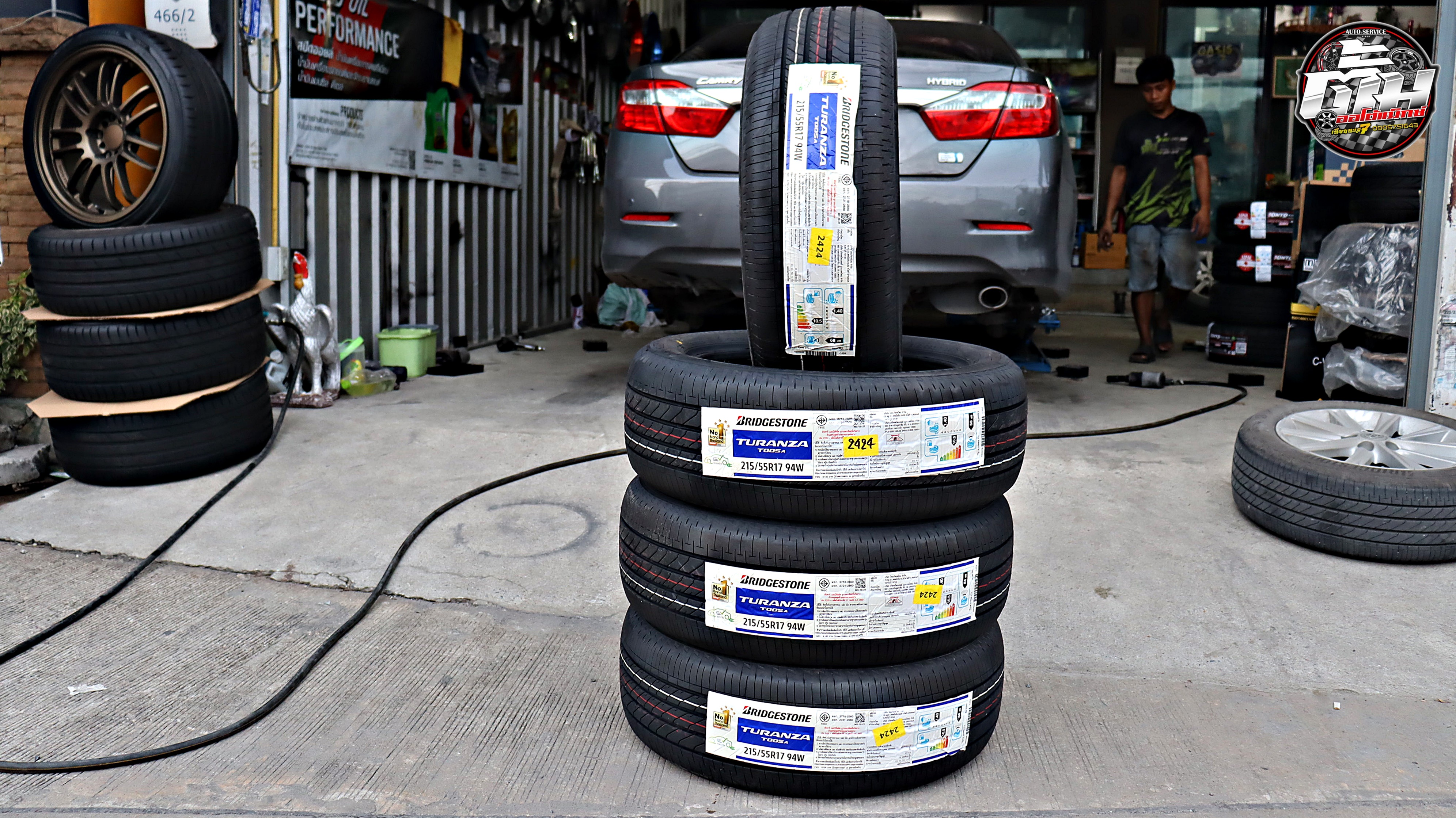 TOYOTA CAMRY เปลี่ยนยาง BRIDGESTONE Turanza T005A 215/55R17 94W