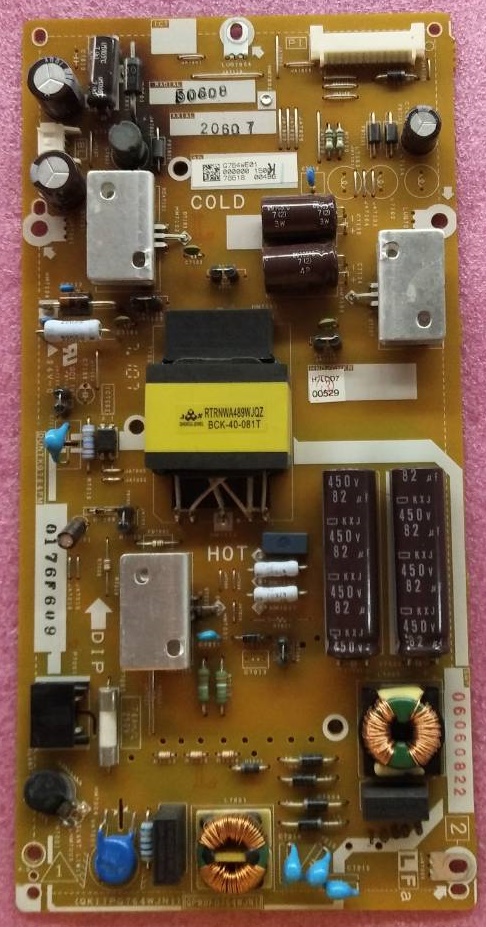 ซับพลายทีวี SHARP ชาร์ป ของแท้มือสองถอดจากเครื่อง ใช้กับรุ่น LC-40LE380X พาร์ท DUNTKG764FM